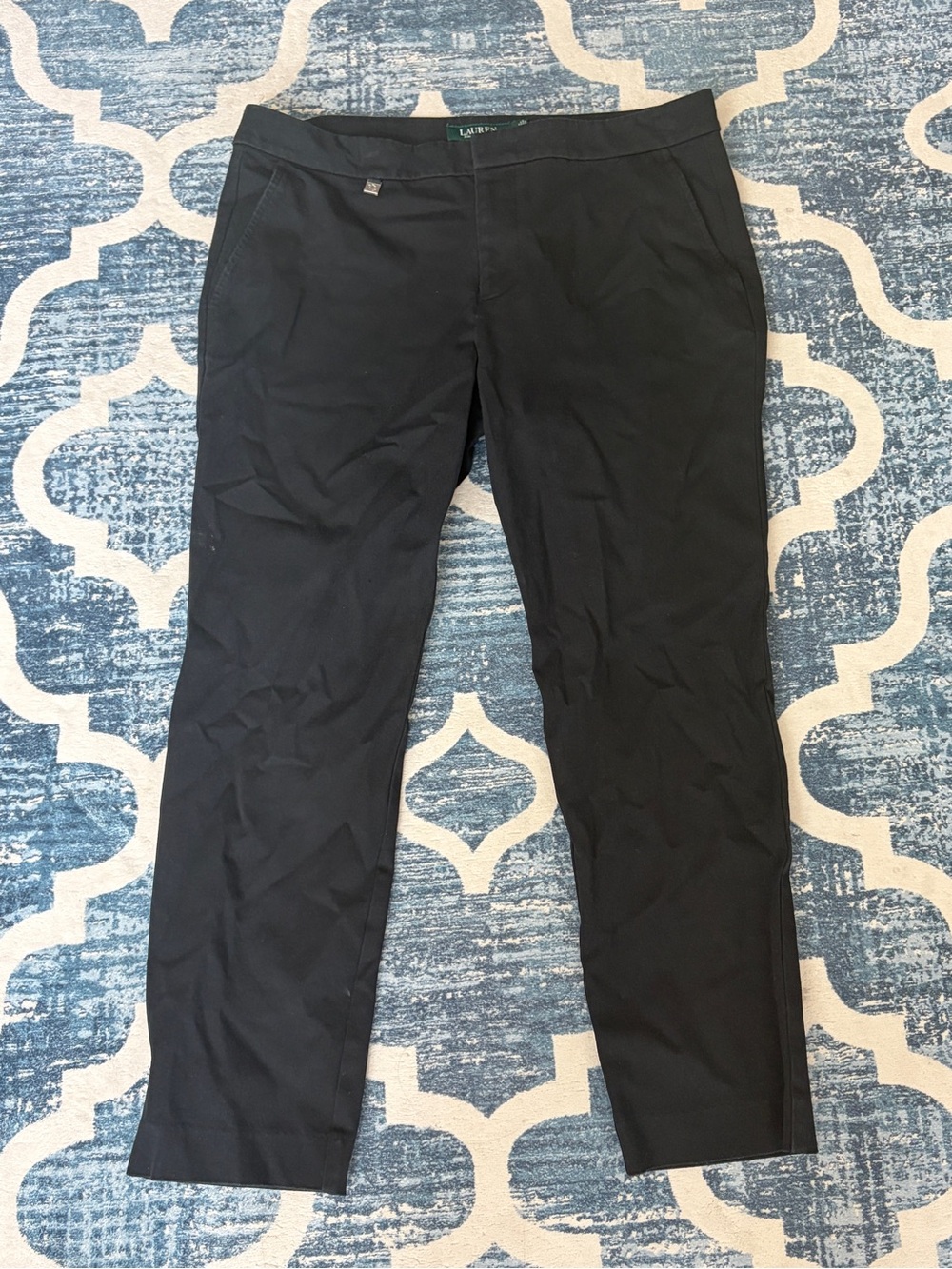 Ralph Lauren Black Women's Straight-Leg Dress Pants